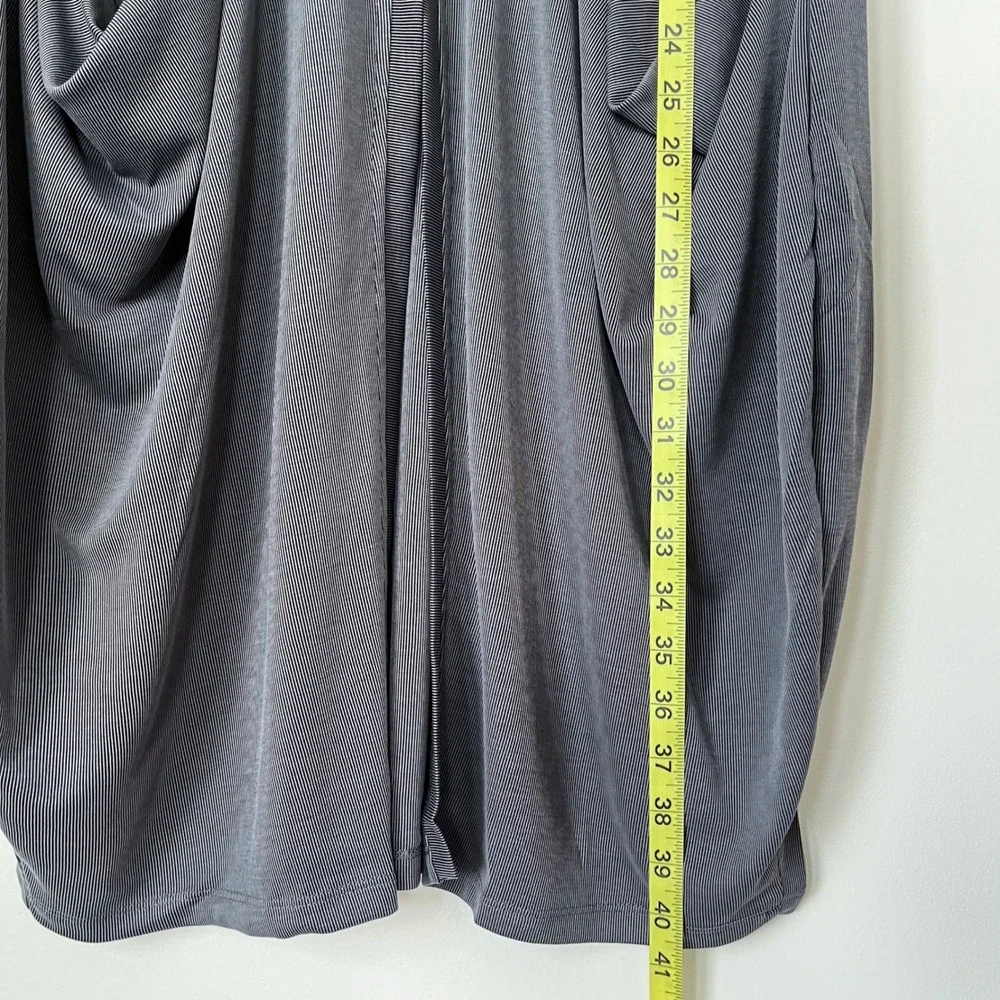 NEW‎ Alembika Essential Draped Cocoon Jacket Grey Womens 4-6